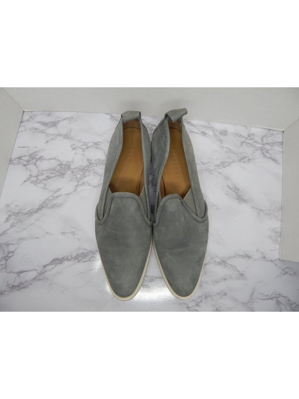 Everlane Womens The Leather Street Sneaker Grey Sz 10